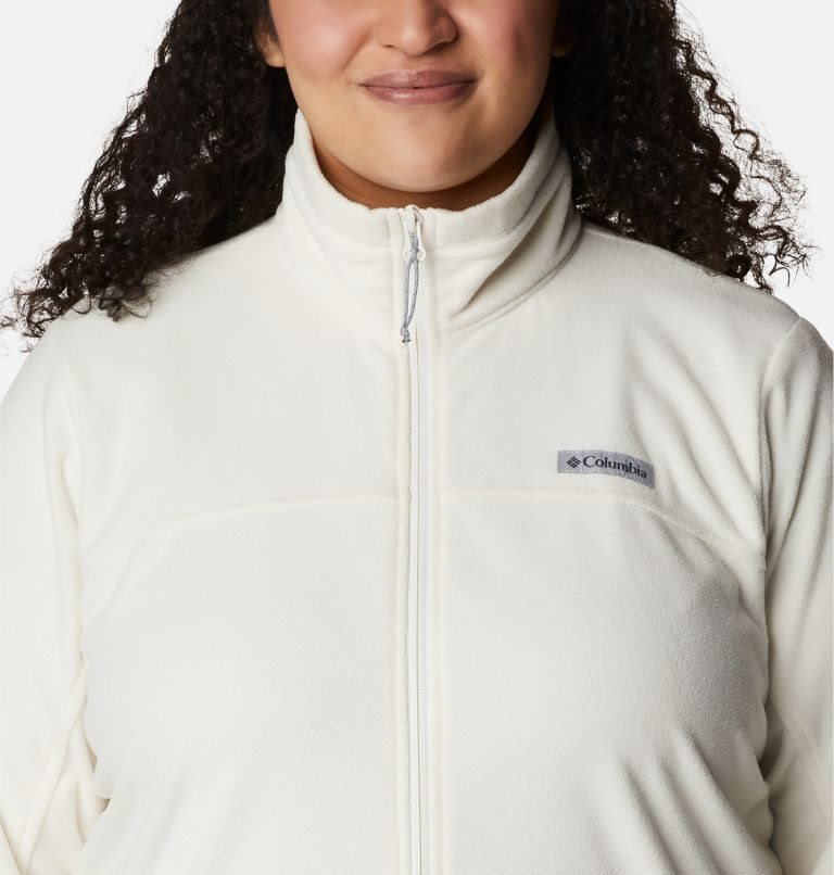 Women's Columbia Ali Peak Full Zip Fleece Jackets White | Plus Size CA-UA15L